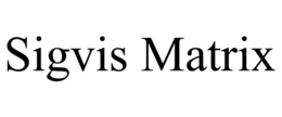 SIGVIS MATRIX trademark