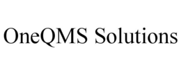 ONEQMS SOLUTIONS trademark