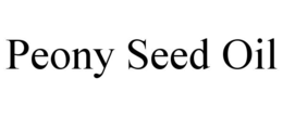 PEONY SEED OIL trademark