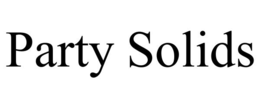PARTY SOLIDS trademark