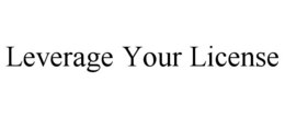 LEVERAGE YOUR LICENSE trademark