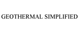 GEOTHERMAL SIMPLIFIED trademark
