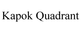 KAPOK QUADRANT trademark