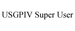 USGPIV SUPER USER trademark