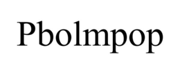 PBOLMPOP trademark