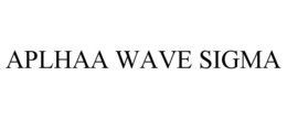 APLHAA WAVE SIGMA trademark