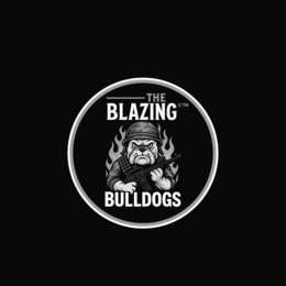 THE BLAZING BULLDOGS trademark
