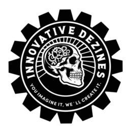 INNOVATIVE DEZINES YOU IMAGINE IT, WE'LL CREATE IT. trademark