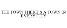 THE TOWN THERE’S A TOWN IN EVERY CITY trademark