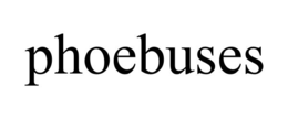 PHOEBUSES trademark