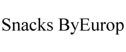 SNACKS BYEUROP trademark