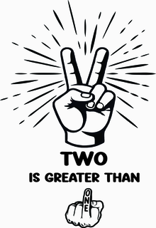 TWO IS GREATER THAN ONE trademark