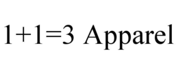 1+1=3 APPAREL trademark