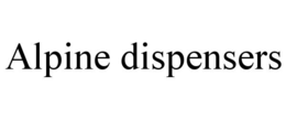 ALPINE DISPENSERS trademark