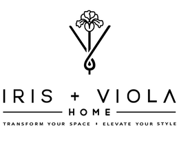 IRIS + VIOLA HOME TRANSFORM YOUR SPACE ELEVATE YOUR STYLE trademark