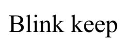 BLINK KEEP trademark