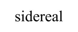 SIDEREAL trademark