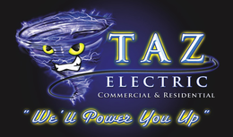 TAZ ELECTRIC COMMERCIAL & RESIDENTIAL"WE'LL POWER YOU UP" trademark
