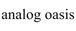 ANALOG OASIS trademark