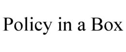 POLICY IN A BOX trademark