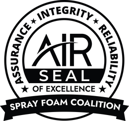 ASSURANCE INTEGRITY RELIABILITY AIR SEAL OF EXCELLENCE SPRAY FOAM COALITION trademark