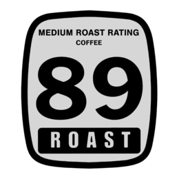MEDIUM ROAST RATING COFFEE 89 ROAST trademark