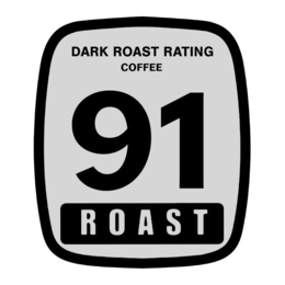 DARK ROAST RATING COFFEE 91 ROAST trademark