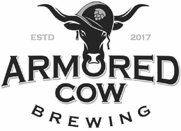 ESTD 2017 ARMORED COW BREWING trademark