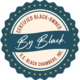 BY BLACK. CERTIFIED BLACK-OWNED U.S. BLACK CHAMBERS, INC. trademark