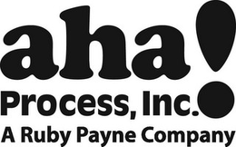 AHA! PROCESS, INC. A RUBY PAYNE COMPANY trademark