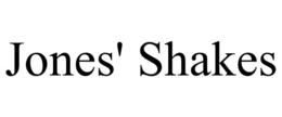 JONES' SHAKES trademark