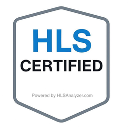 HLS CERTIFIED POWERED BY HLSANALYZER.COM trademark