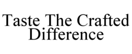 TASTE THE CRAFTED DIFFERENCE trademark