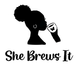 SHE BREWS IT trademark