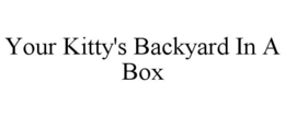 YOUR KITTY'S BACKYARD IN A BOX trademark