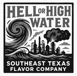HELL OR HIGH SOUTHEAST TEXAS FLAVOR COMPANY WATER trademark