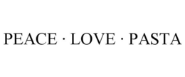 PEACE · LOVE · PASTA trademark