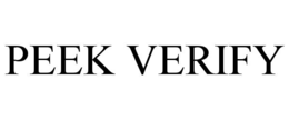 PEEK VERIFY trademark