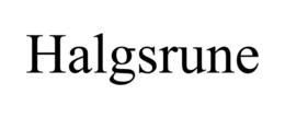 HALGSRUNE trademark