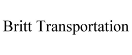 BRITT TRANSPORTATION trademark