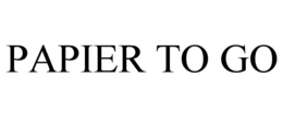 PAPIER TO GO trademark