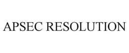APSEC RESOLUTION trademark