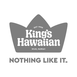 EST 1950 KING'S HAWAIIAN HILO, HAWAII NOTHING LIKE IT trademark