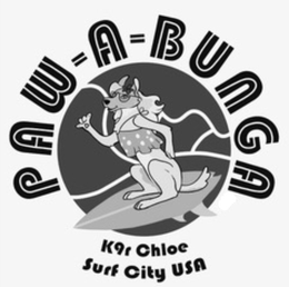 PAW-A-BUNGA K9R CHLOE SURF CITY USA trademark