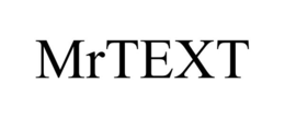 MRTEXT trademark