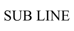 SUB LINE trademark