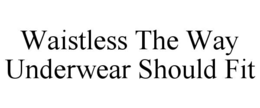 WAISTLESS THE WAY UNDERWEAR SHOULD FIT trademark