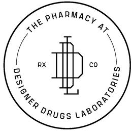 THE PHARMACY AT DESIGNER DRUGS LABORATORIES RX DDL CO trademark