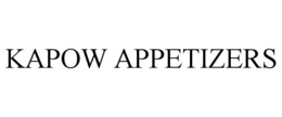 KAPOW APPETIZERS trademark