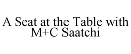 A SEAT AT THE TABLE WITH M+C SAATCHI trademark